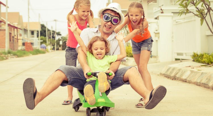 Férias combinam com brincadeiras em família