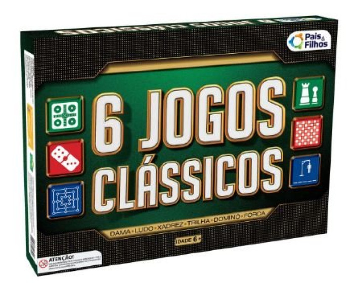 Kit com 6 Jogos Clássicos