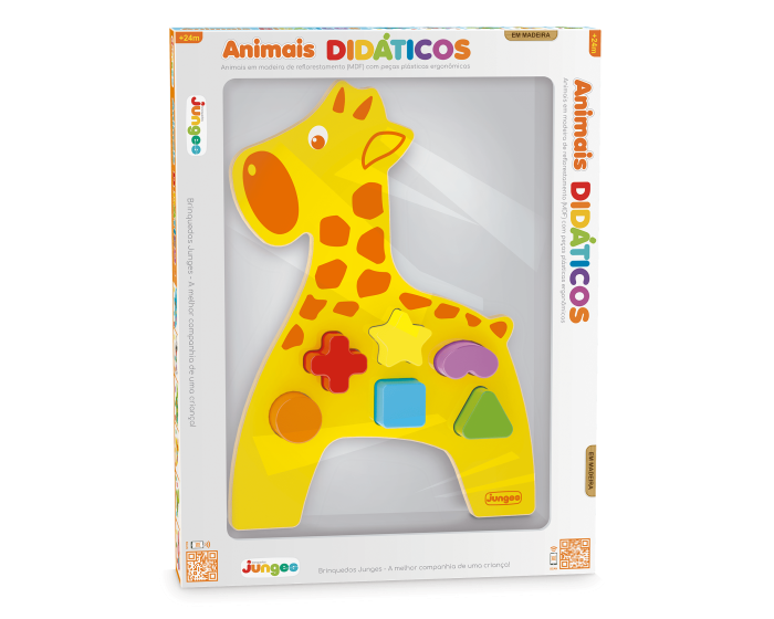 Dominó Educativo Animais Em Inglês Brinquedo Infantil Junges