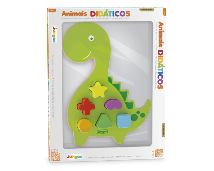  Brinquedo de Encaixe Didático - Dino