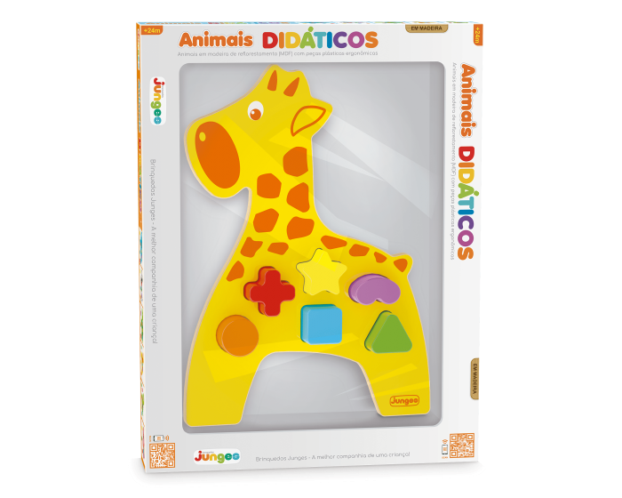 Brinquedo de Encaixe Didático- Girafa