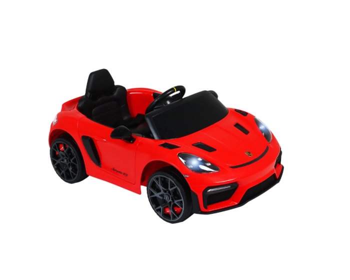 Carro Elétrico Infantil Porsche Spyder 718 RS 12V Vermelho