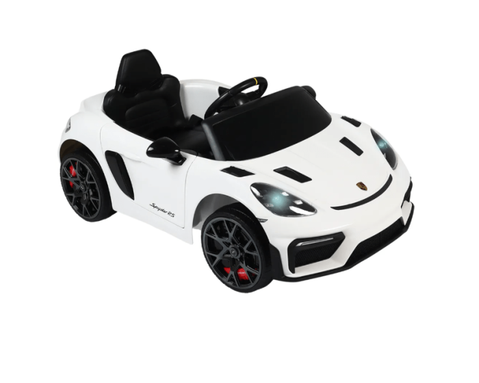 Carro Elétrico Infantil Porsche Spyder 718 RS 12V Branco