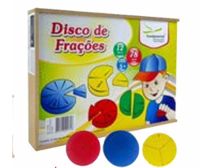 Jogo Educativo Disco de Frações