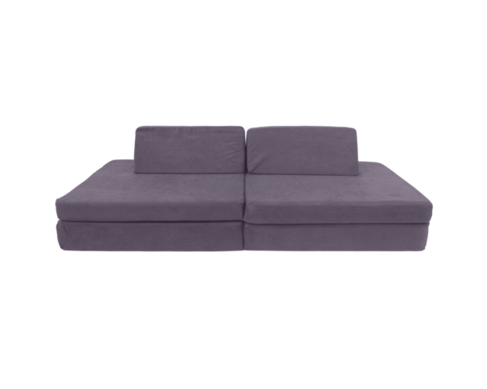 Playground Espumado Sofá de Brincar Modular 4 Peças Cinza