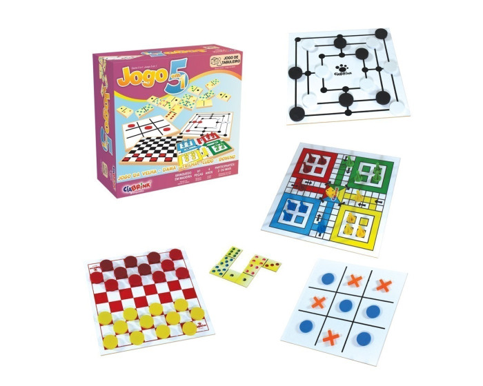 Jogo da Velha Brinquedo Educativo Jogos Madeira Pinus