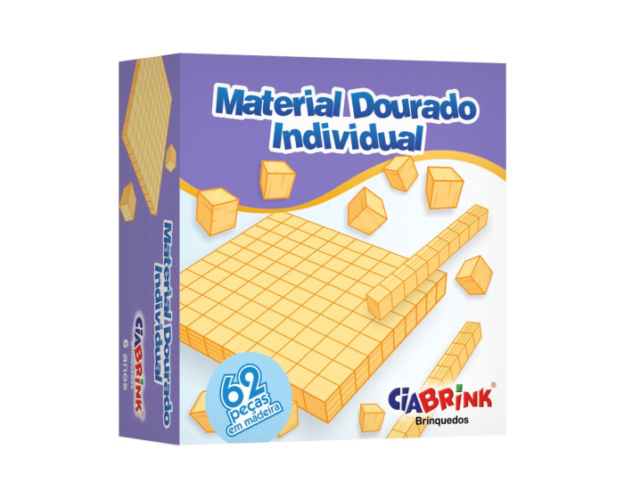 Material Dourado com 62 Peças Cx Cartonada