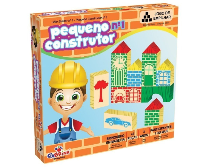 Pequeno Construtor nº 1 com 42 Peças