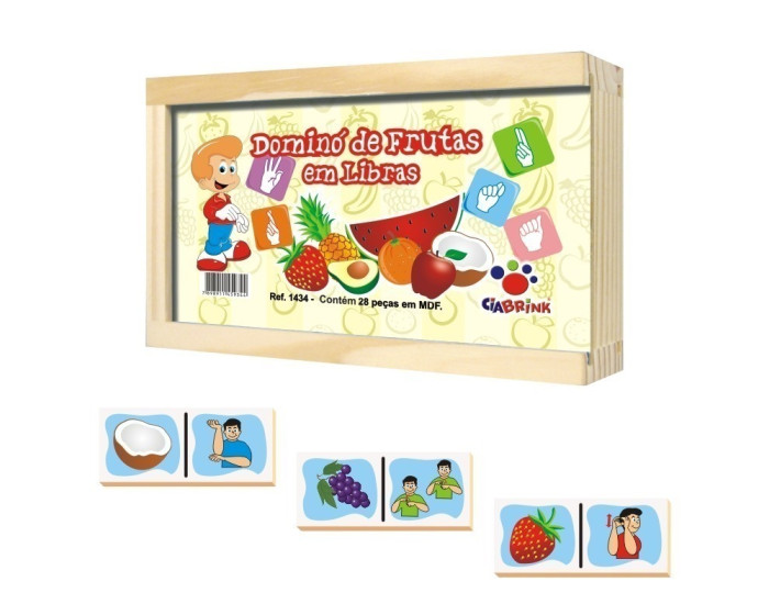 Jogo da Memória Infantil - Frutas - 24 Peças - Xalingo