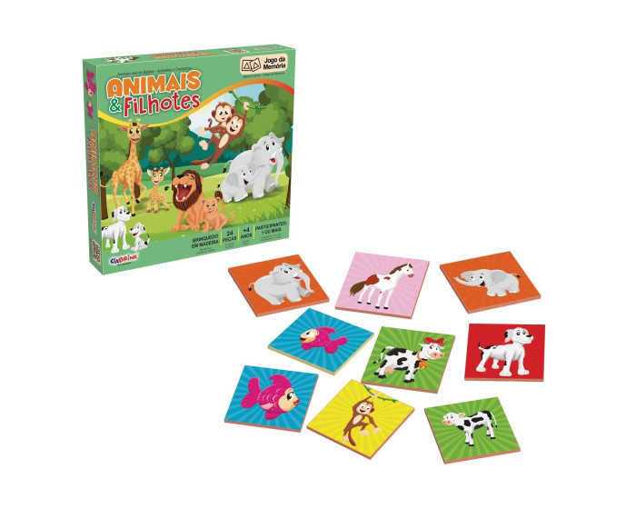 Quebra cabeca Animais e Filhotes - JottPlay - Compre brinquedos