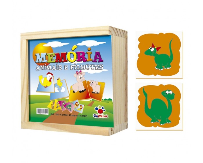 Jogo da memoria personalizados bichos educação infantil mdf em Promoção na  Americanas