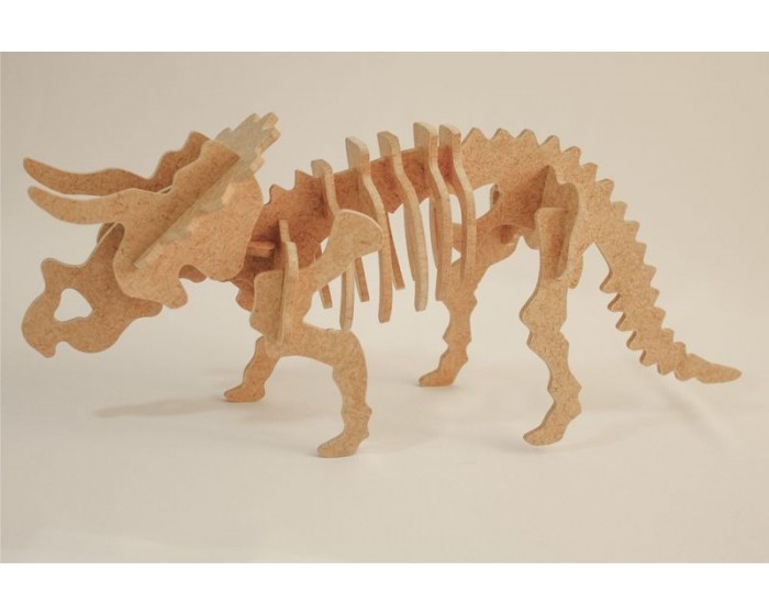 Quebra-Cabeça 3D Triceratops 17 Peças
