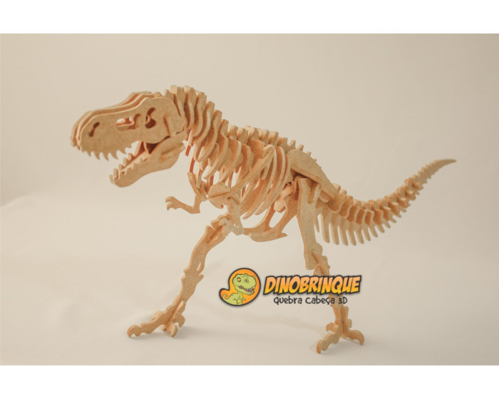 Quebra-Cabeça 3D TRex 55 Peças Gigante