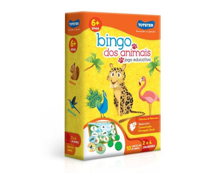 Jogo Educativo Bingo dos Animais