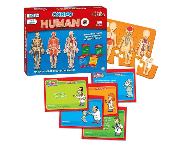 Jogo e quebra-cabeça do Corpo Humano