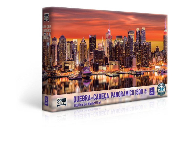 Quebra-Cabeça Panorâmico Skyline de Manhattan 1500 Peças