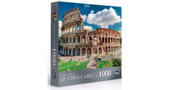 Quebra-Cabeça - 1000 Peças - Game Office - Roma - Toyster
