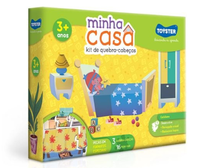 Kit Quebra-Cabeça Minha Casa