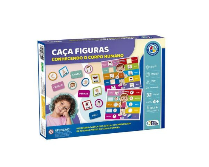 Jogo Educativo Caça Figuras- Conhecendo o Corpo Humano