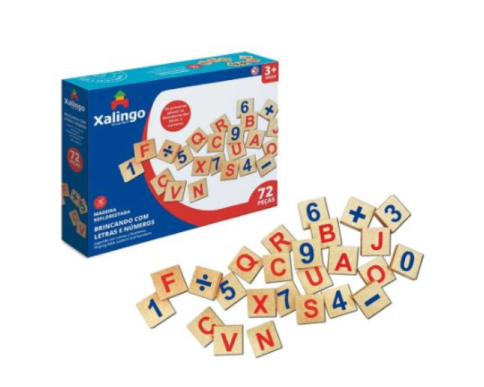 Jogo Brincando com Letras e Números