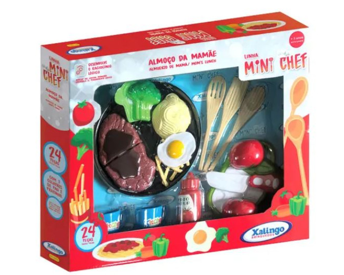 Brinquedo Mini Chef Almoço da Mamãe