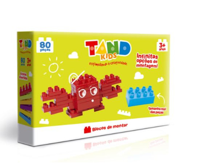 Blocos de Montar Tand Kids 80 Peças