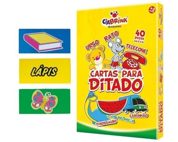 Cartas para Ditado 40 Peças EVA